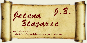 Jelena Blažarić vizit kartica